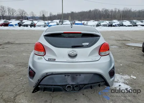 2013 Hyundai Veloster Turbo z USA, uszkodzony, nr VIN KMHTC6AE7DU140509